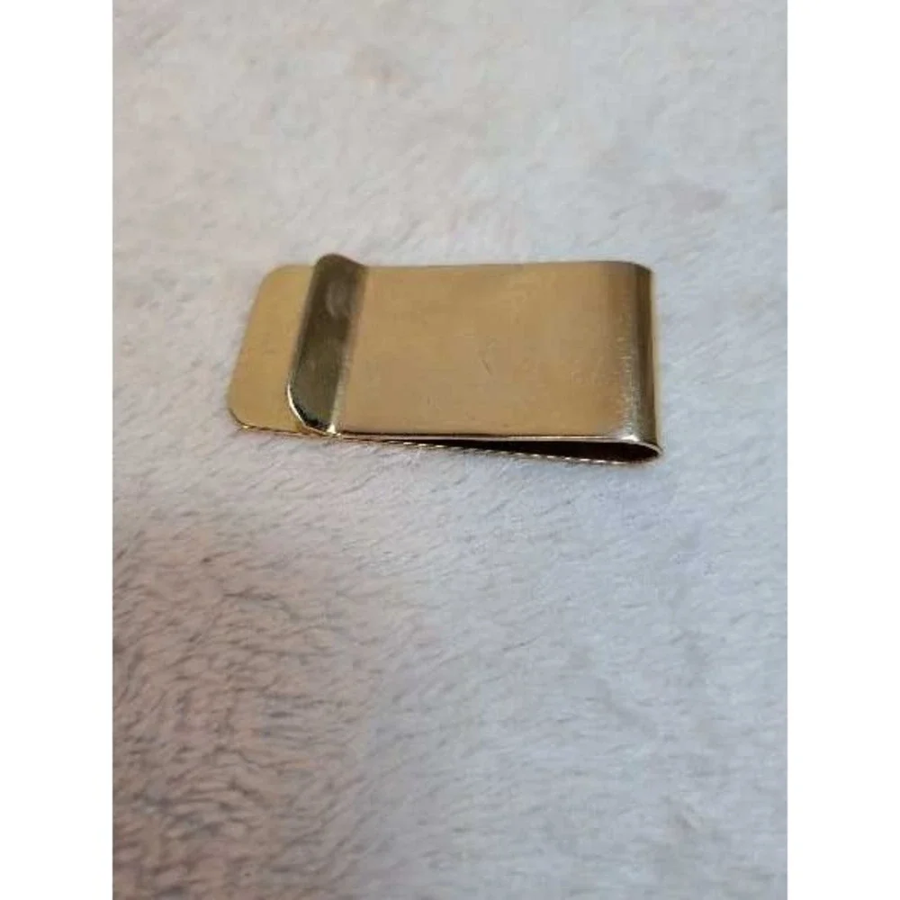 World Golf Hall of Fame Money Clip Pinehurst Brass Globe Vintage Accessory